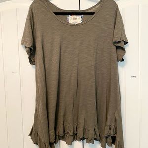 Cute light weight hunter green tops